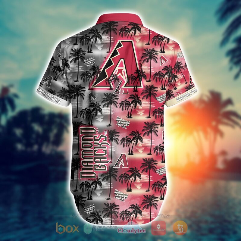 MLB Arizona Diamondbacks Coconut Hawaiian shirt Short 1 2