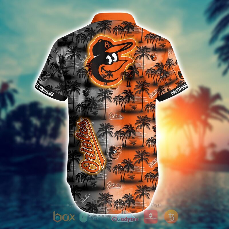 MLB Baltimore Orioles Coconut Hawaiian shirt Short 1 2
