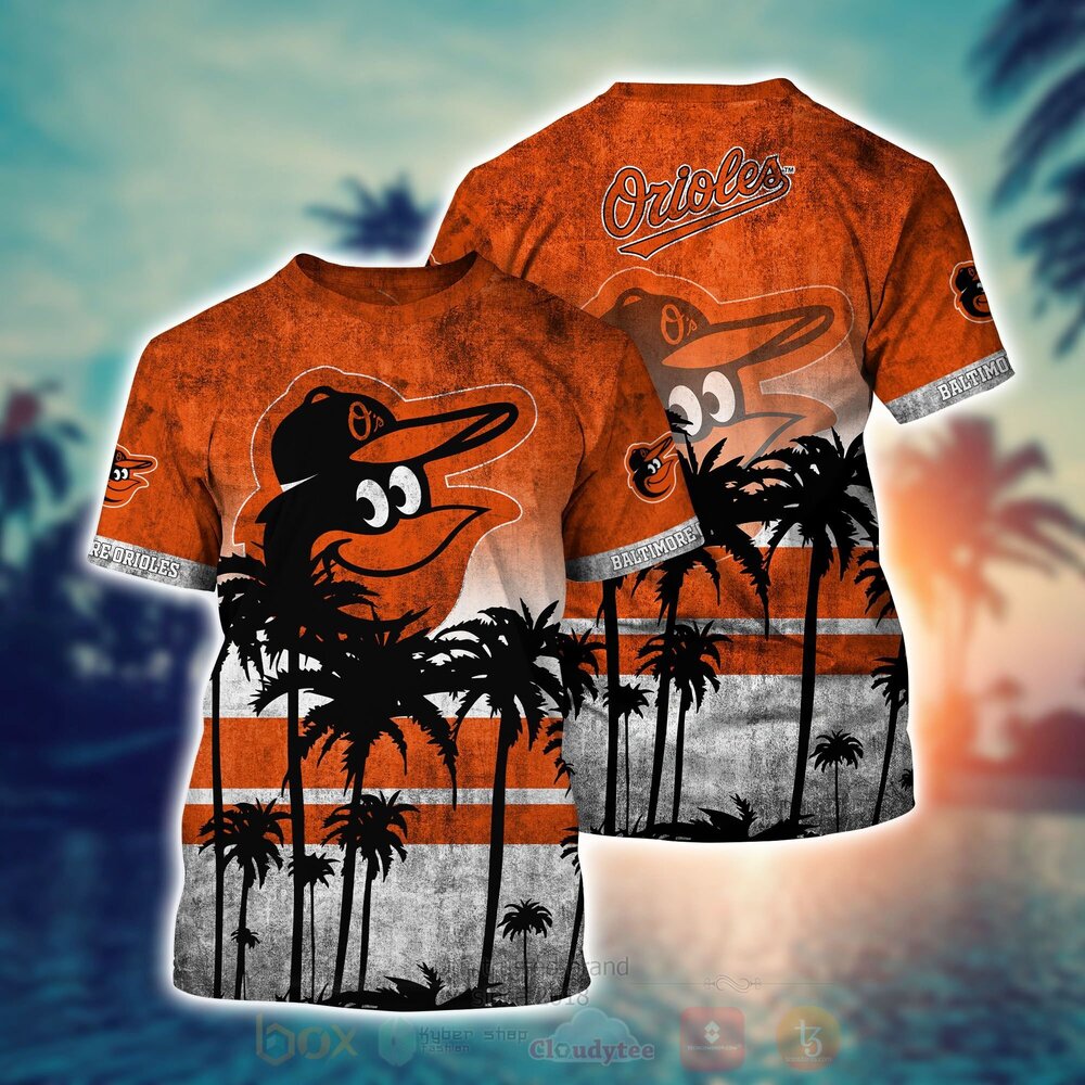 MLB Baltimore Orioles Hawaiian Shirt Short 1