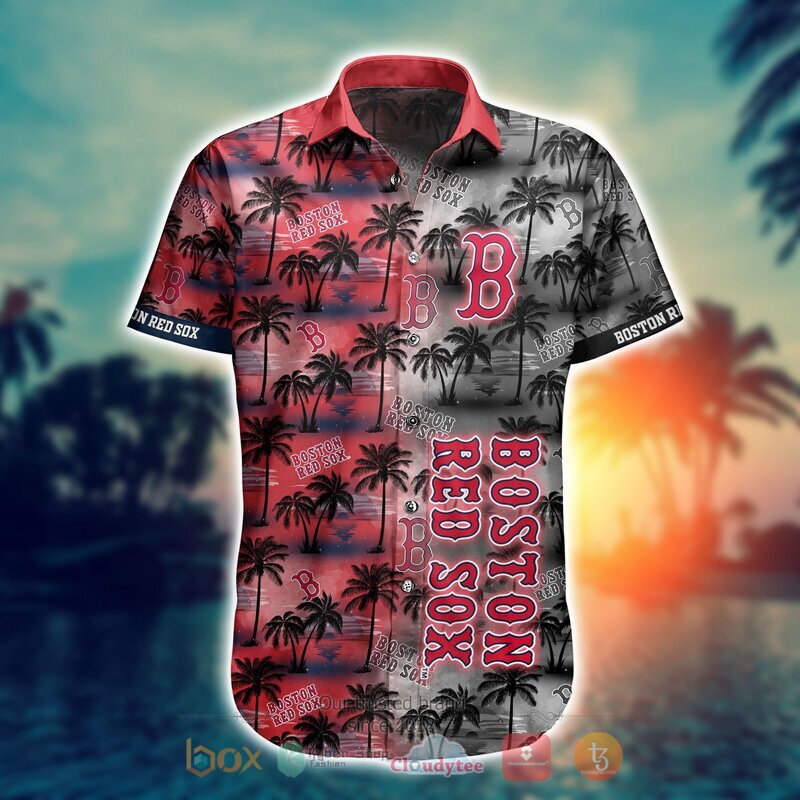 MLB Boston Red Sox Coconut Hawaiian shirt Short 1