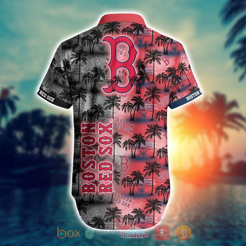 MLB Boston Red Sox Coconut Hawaiian shirt Short 1 2