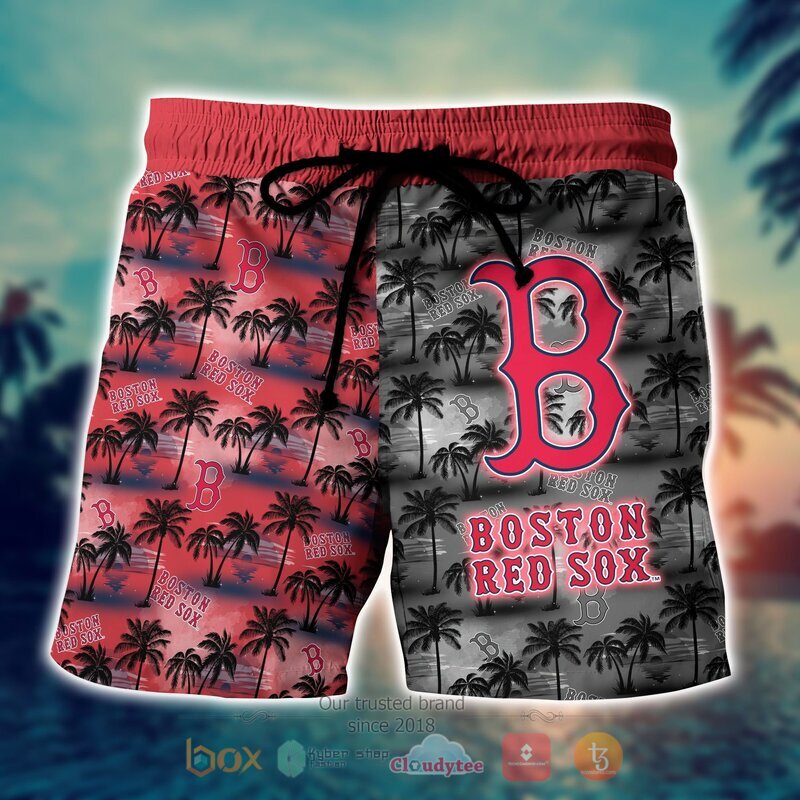 MLB Boston Red Sox Coconut Hawaiian shirt Short 1 2 3
