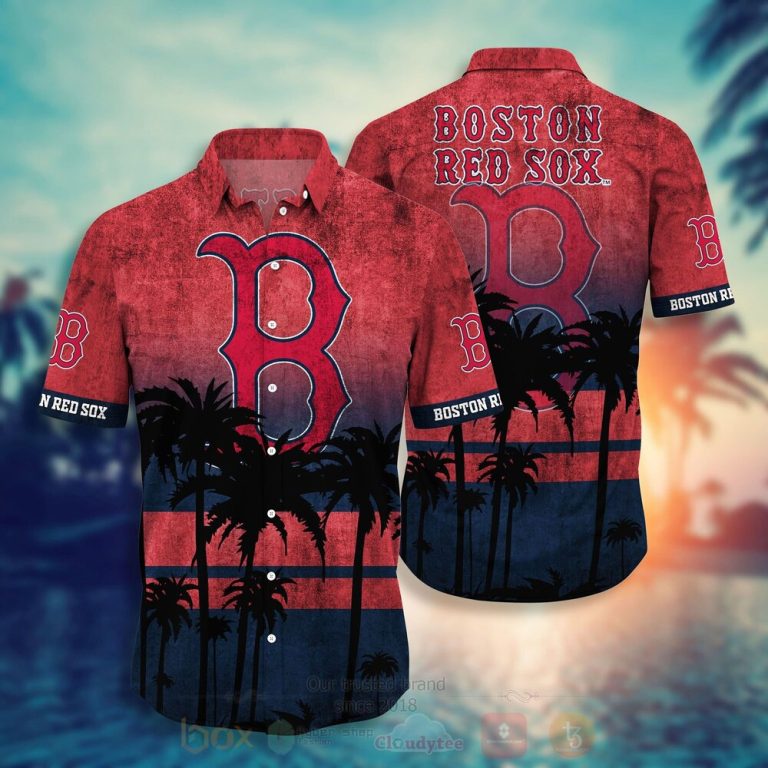 MLB Boston Red Sox Hawaiian Shirt Short