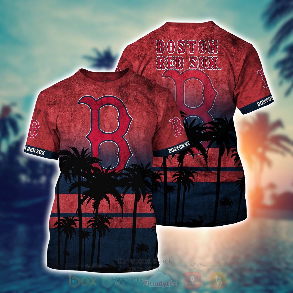 MLB Boston Red Sox Hawaiian Shirt Short 1