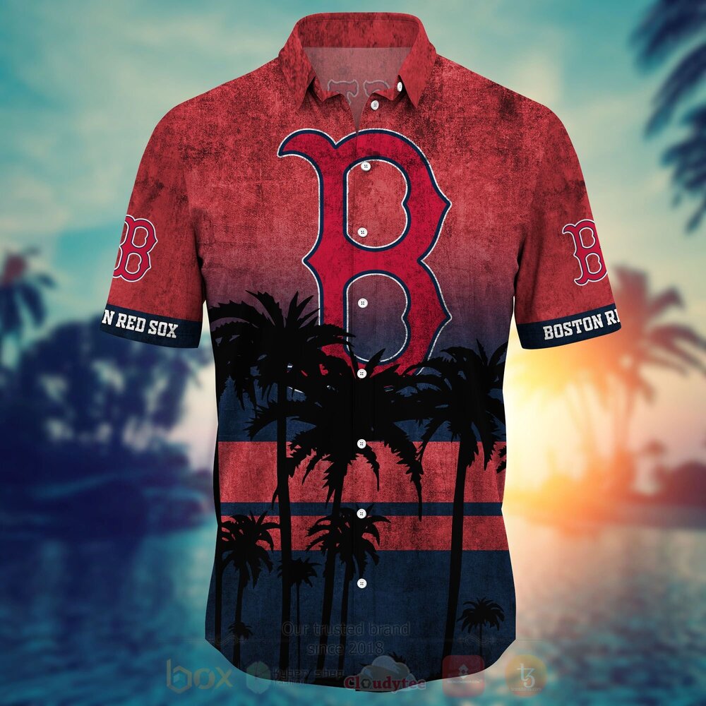 MLB Boston Red Sox Hawaiian Shirt Short 1 2