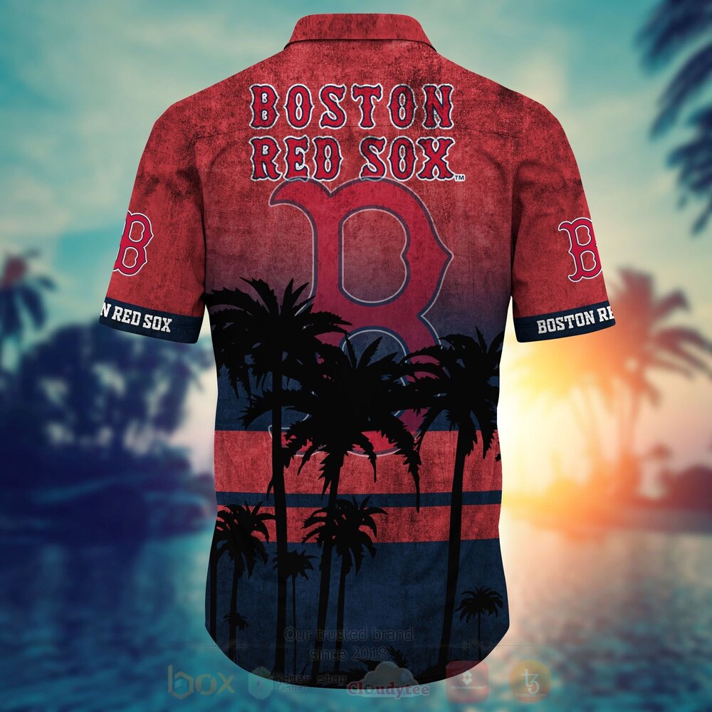 MLB Boston Red Sox Hawaiian Shirt Short 1 2 3