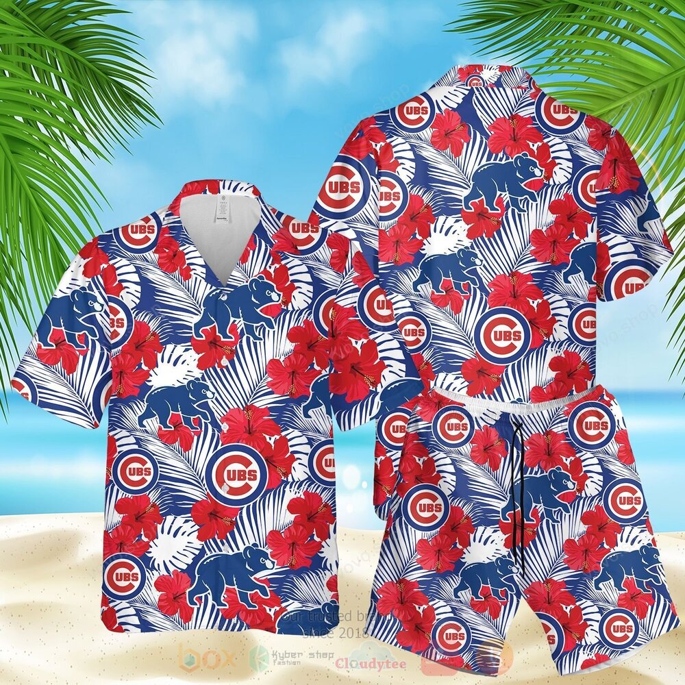 MLB Chicago Cubs Hawaiian Shirt Short