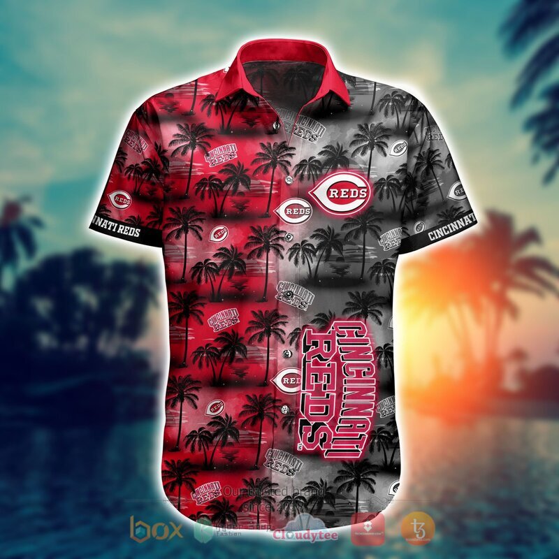 MLB Cincinnati Reds Coconut Hawaiian shirt Short 1