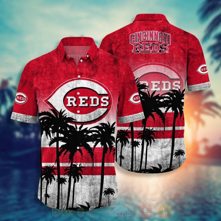 MLB Cincinnati Reds Hawaiian Shirt Short