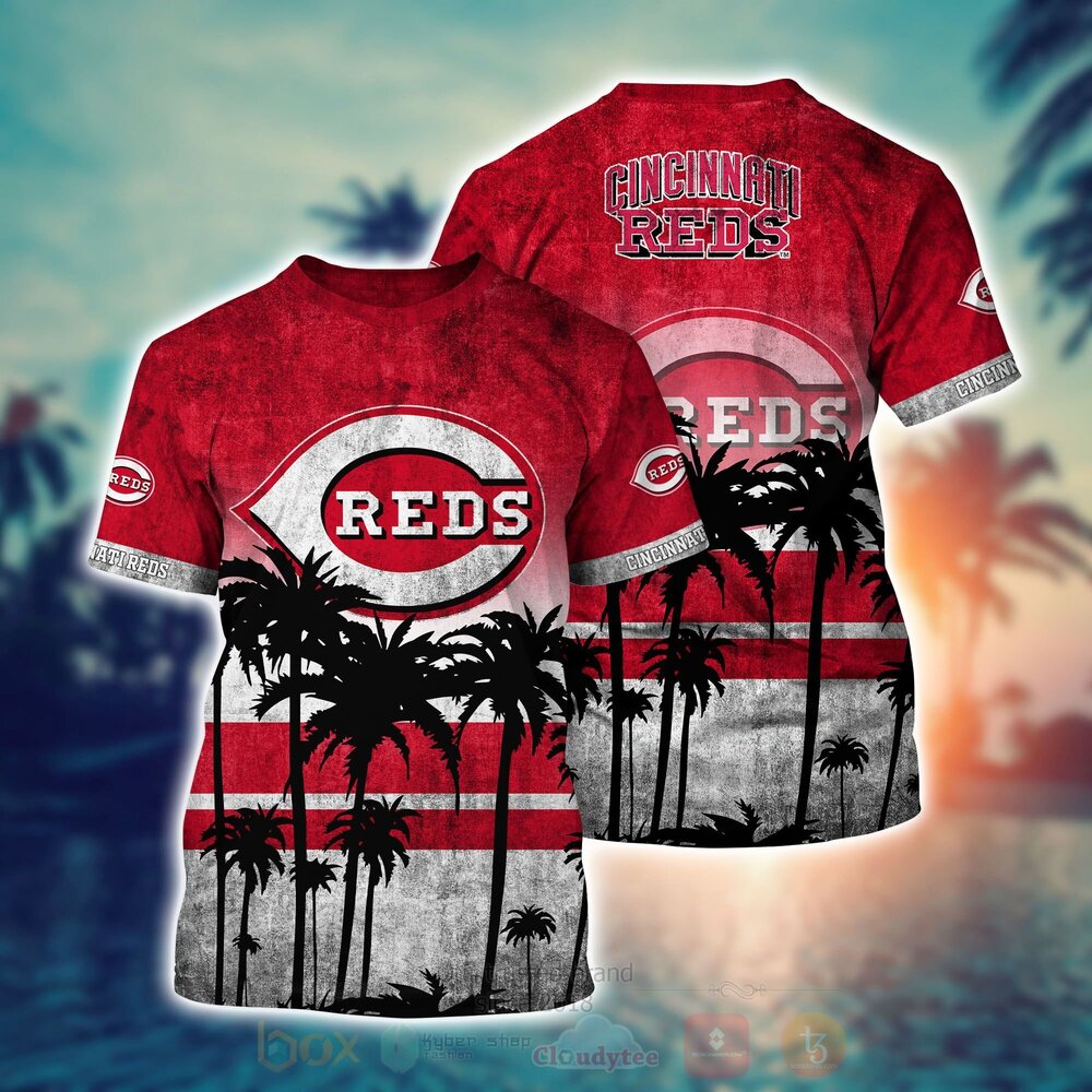MLB Cincinnati Reds Hawaiian Shirt Short 1