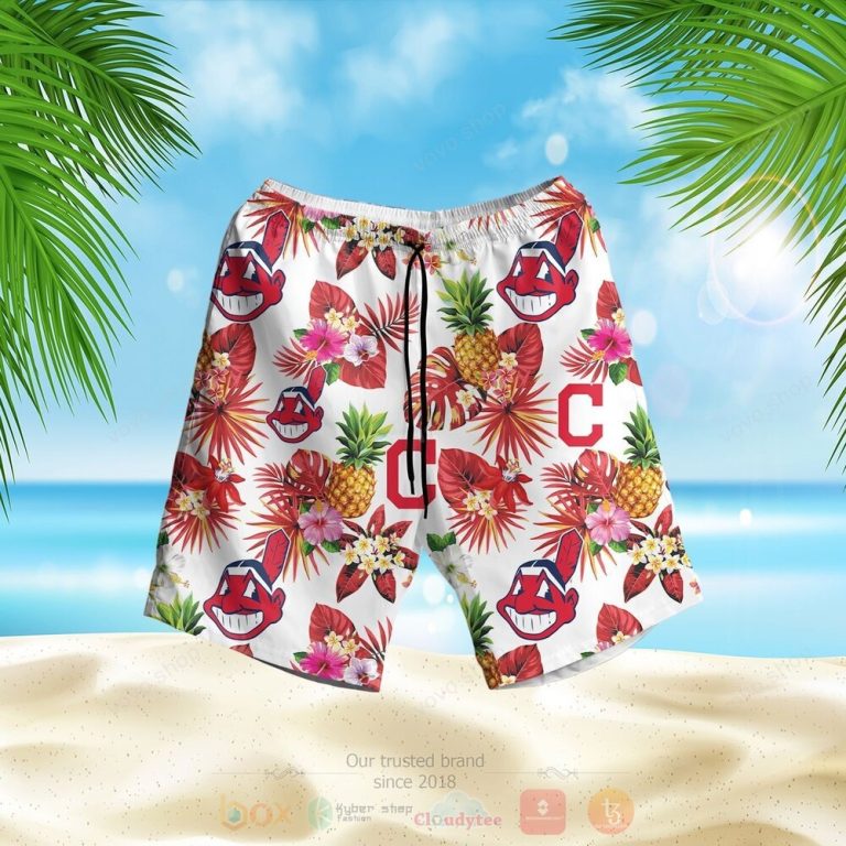 MLB Cleveland Guardians Hawaiian Shirt Short 1