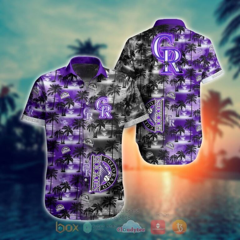 MLB Colorado Rockies Coconut Hawaiian shirt Short