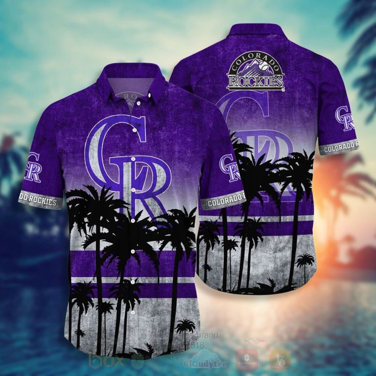 MLB Colorado Rockies Hawaiian Shirt Short