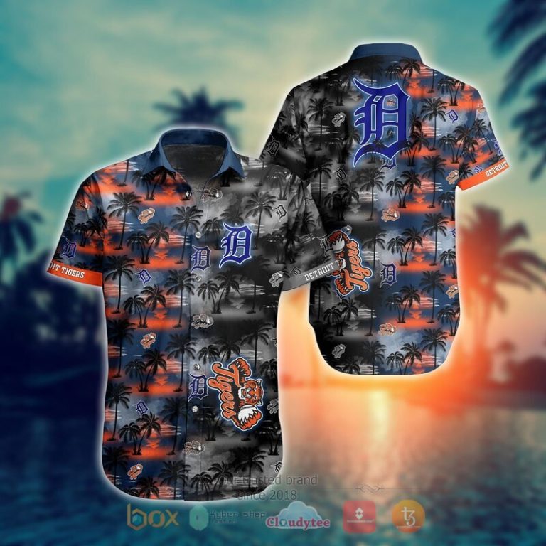 MLB Detroit Tigers Coconut Hawaiian shirt Short