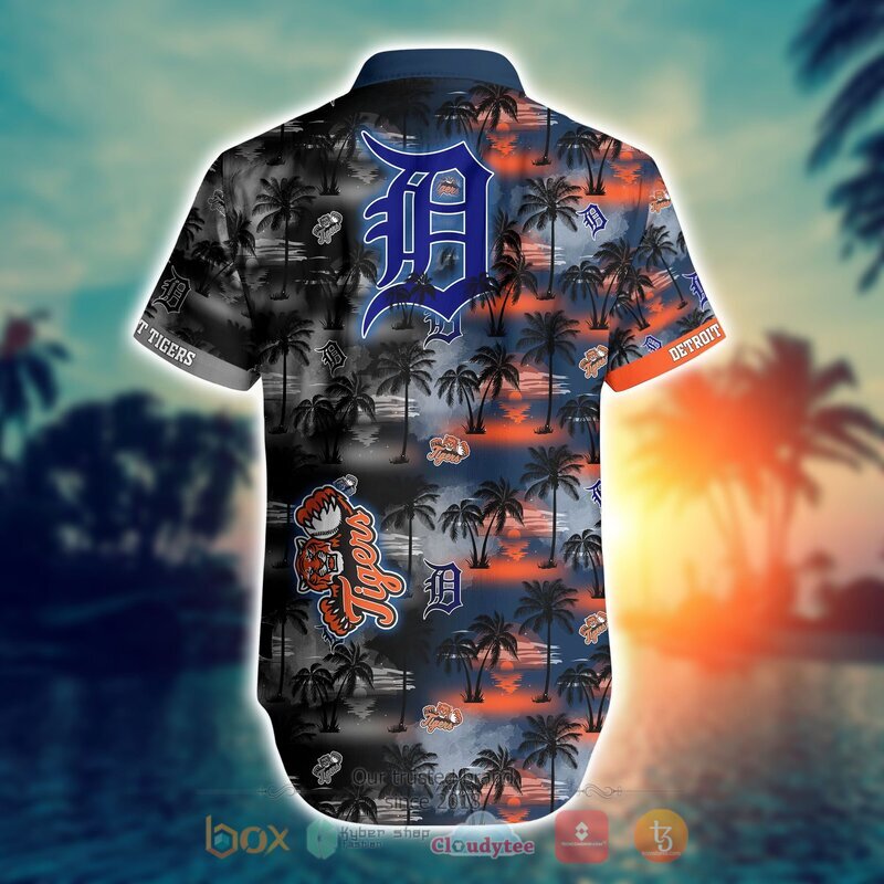 MLB Detroit Tigers Coconut Hawaiian shirt Short 1 2