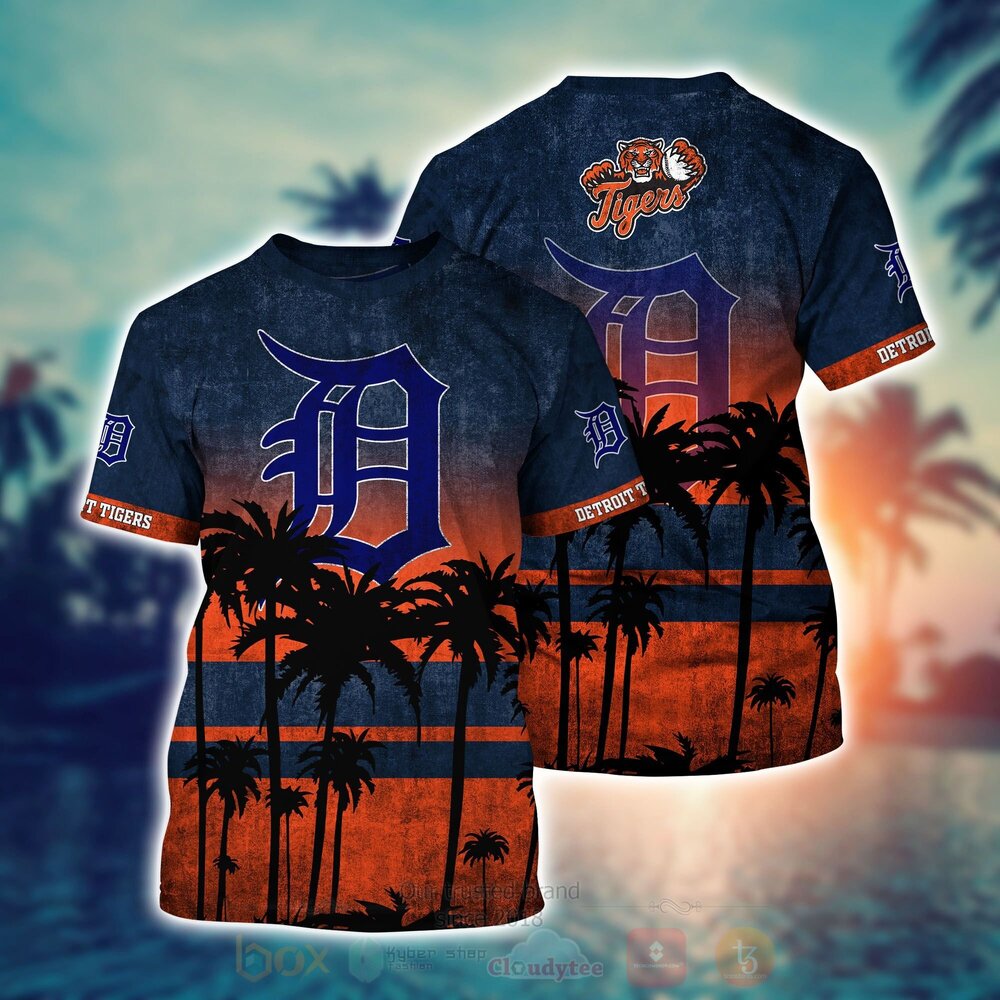 MLB Detroit Tigers Hawaiian Shirt Short 1