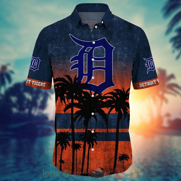 MLB Detroit Tigers Hawaiian Shirt Short 1 2