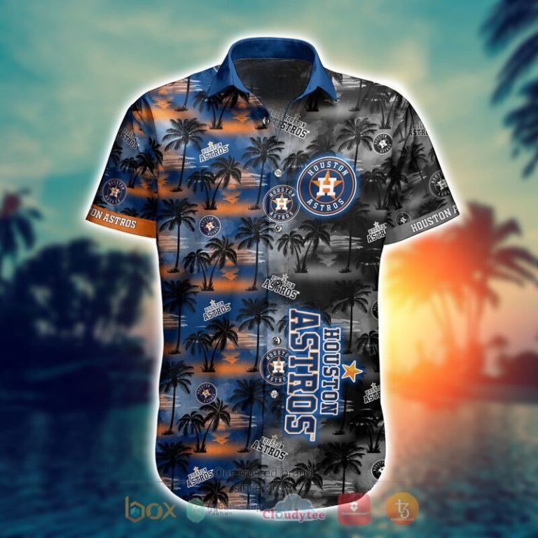 MLB Houston Astros Coconut Hawaiian shirt Short 1