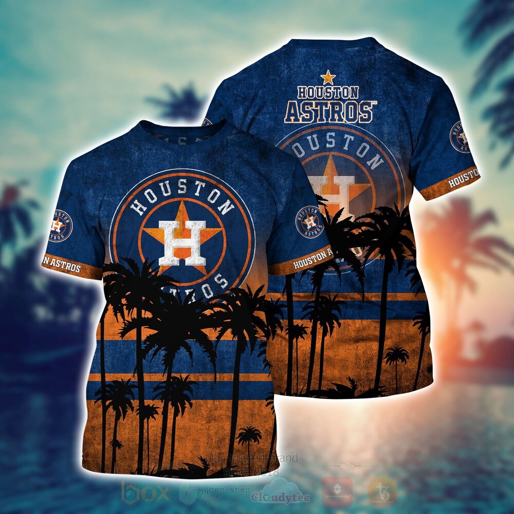 MLB Houston Astros Hawaiian Shirt Short 1