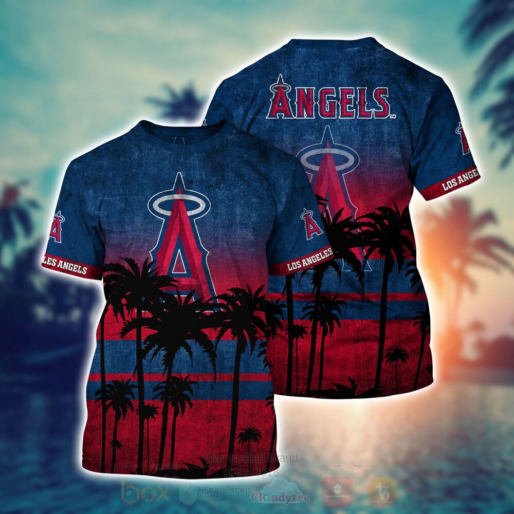 MLB Los Angeles Angels of Anaheim Hawaiian Shirt Short 1