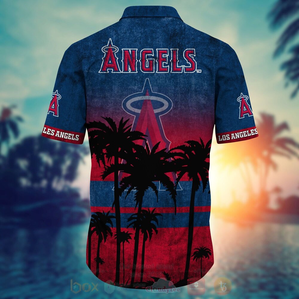 MLB Los Angeles Angels of Anaheim Hawaiian Shirt Short 1 2 3