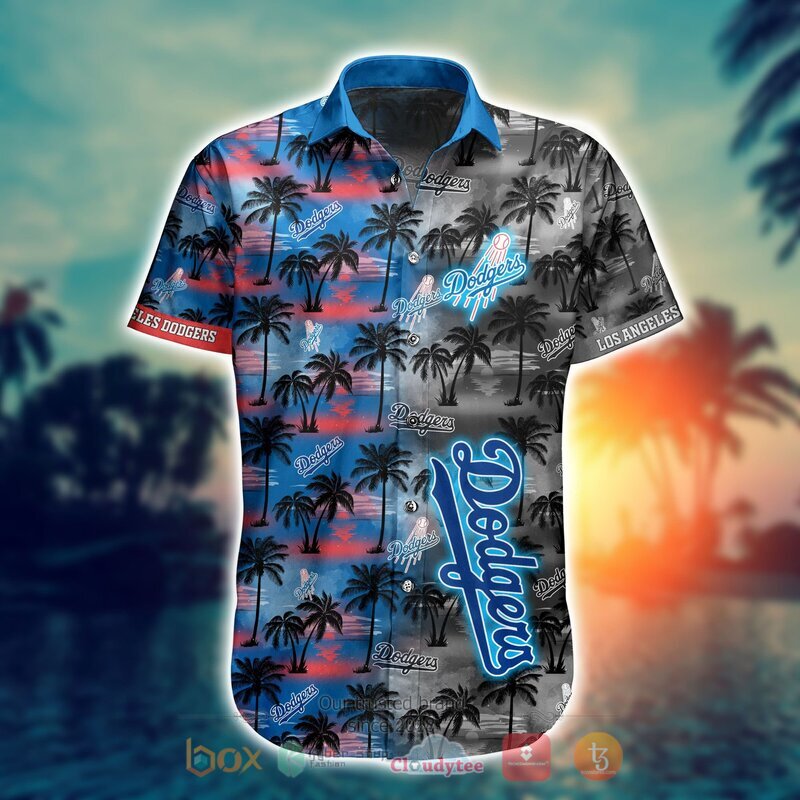 MLB Los Angeles Dodgers Coconut Hawaiian shirt Short 1