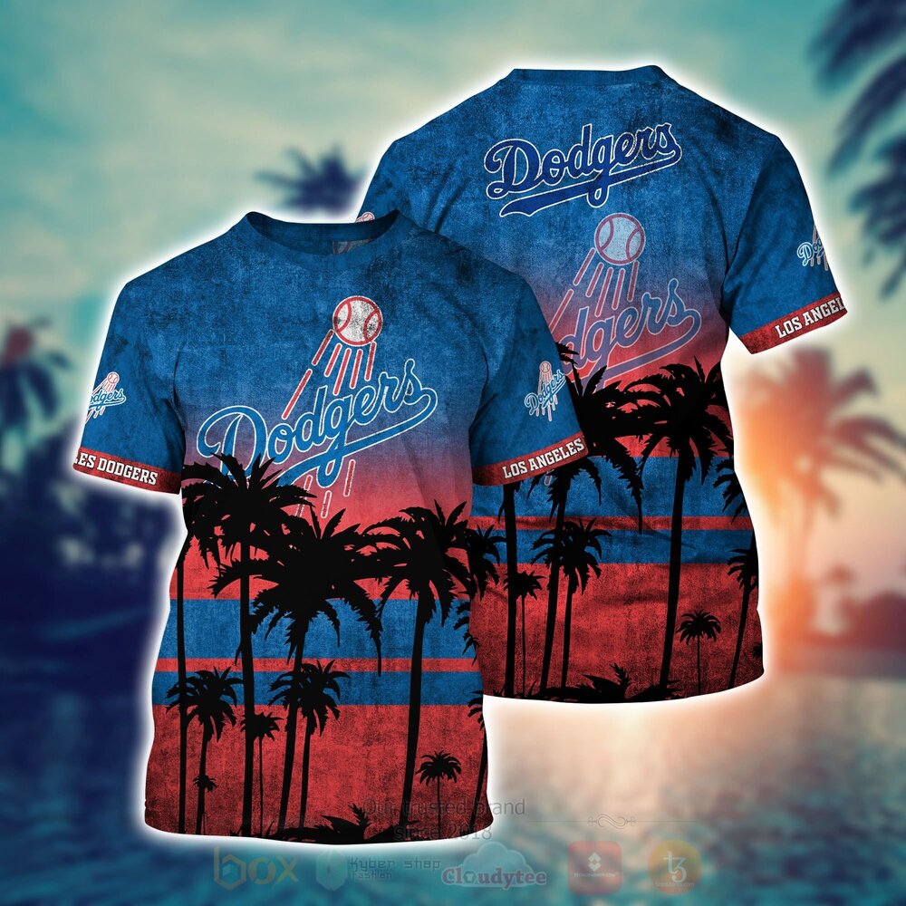 MLB Los Angeles Dodgers Hawaiian Shirt Short 1