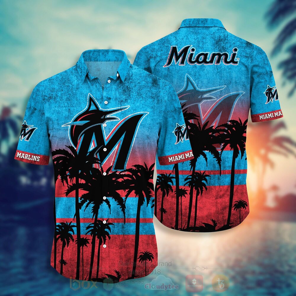 MLB Miami Marlins Hawaiian Shirt Short