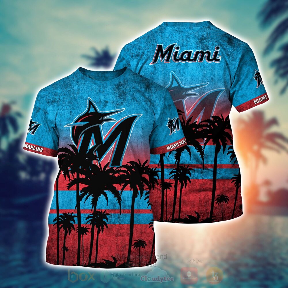MLB Miami Marlins Hawaiian Shirt Short 1