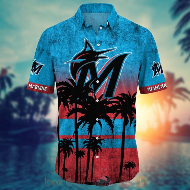 MLB Miami Marlins Hawaiian Shirt Short 1 2