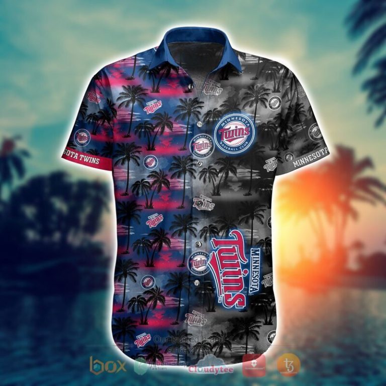 MLB Minnesota Twins Coconut Hawaiian shirt Short 1