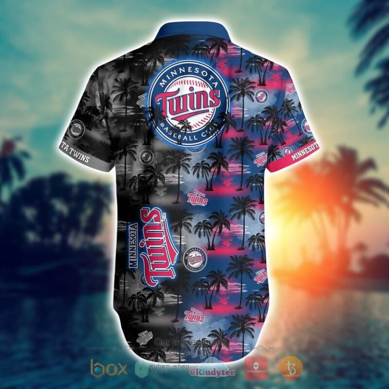 MLB Minnesota Twins Coconut Hawaiian shirt Short 1 2