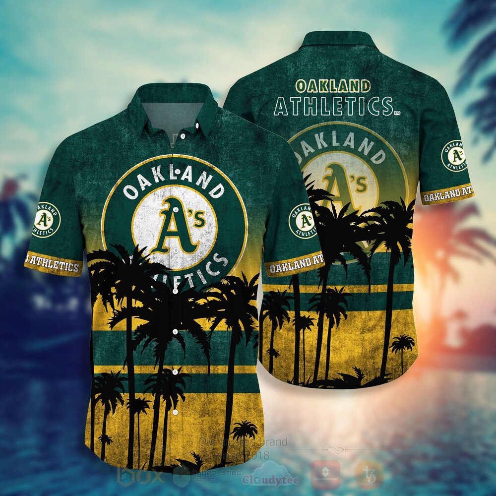MLB Oakland Athletics Hawaiian Shirt Short