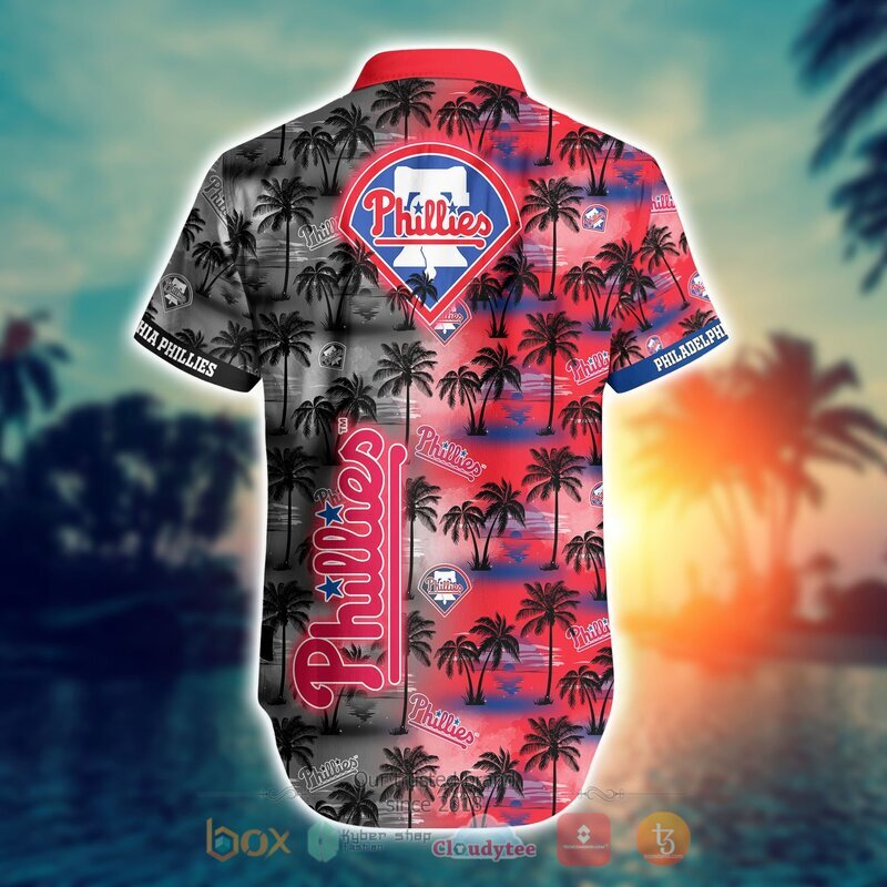 MLB Philadelphia Phillies Coconut Hawaiian shirt Short 1 2