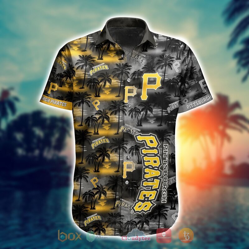 MLB Pittsburgh Pirates Coconut Hawaiian shirt Short 1
