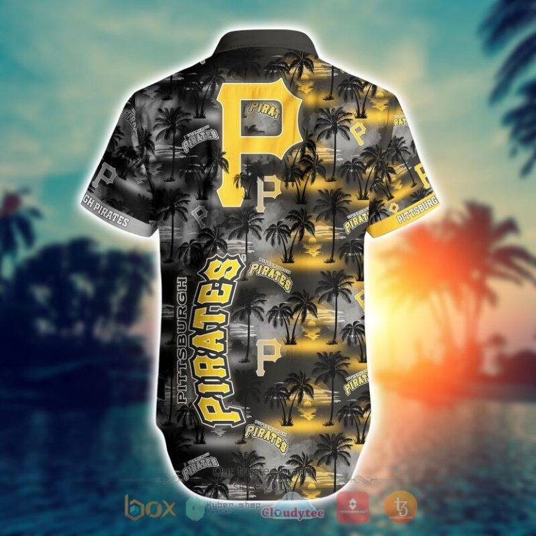 MLB Pittsburgh Pirates Coconut Hawaiian shirt Short 1 2