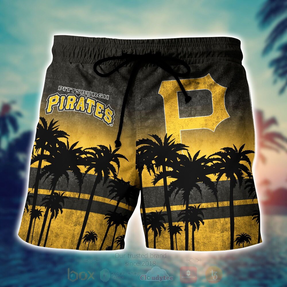 MLB Pittsburgh Pirates Hawaiian Shirt Short 1 2 3 4