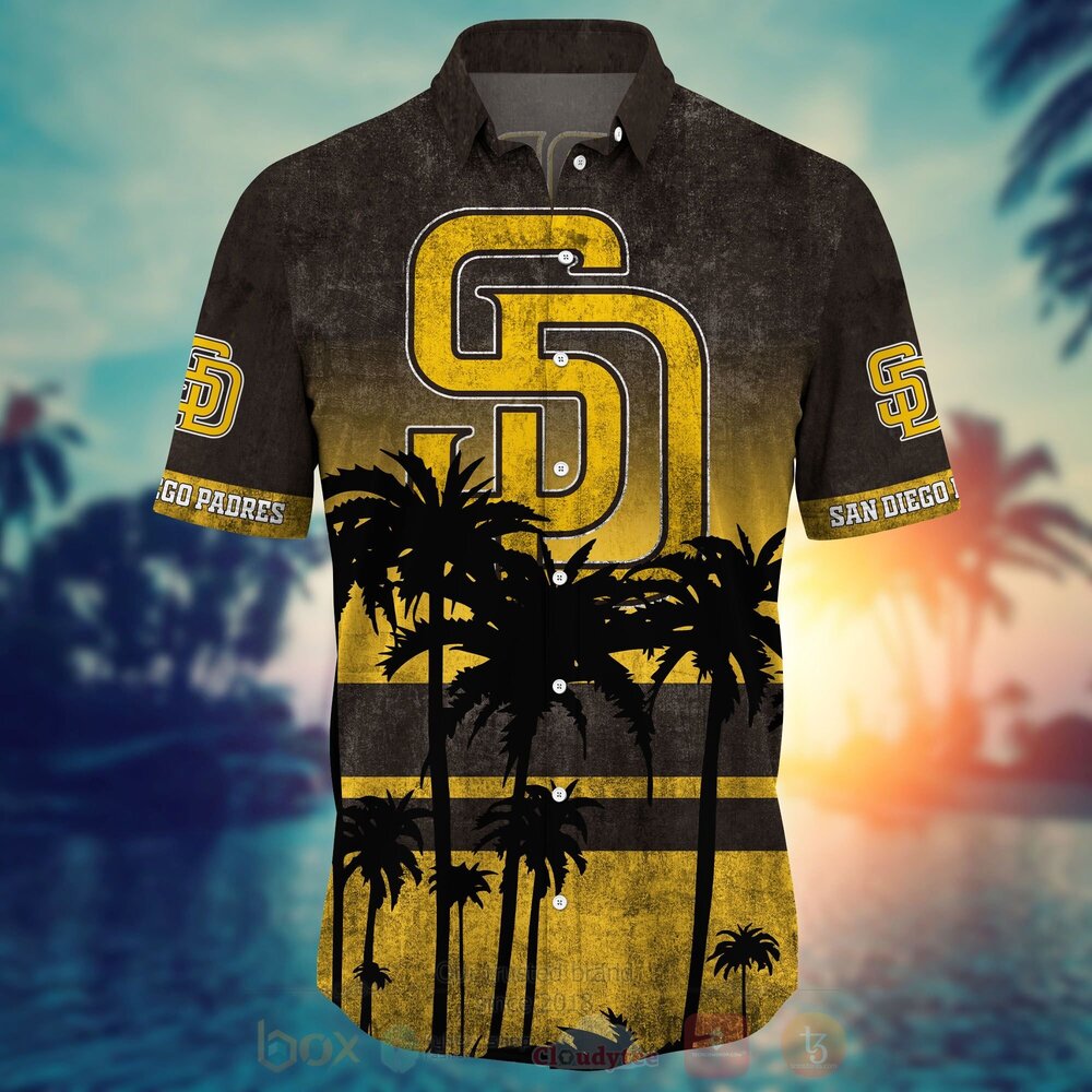 MLB San Diego Padres Hawaiian Shirt Short 1 2