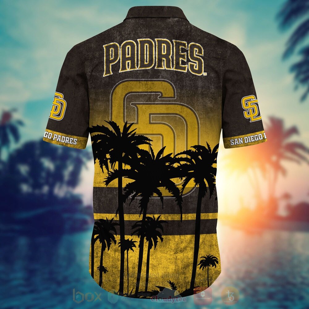 MLB San Diego Padres Hawaiian Shirt Short 1 2 3