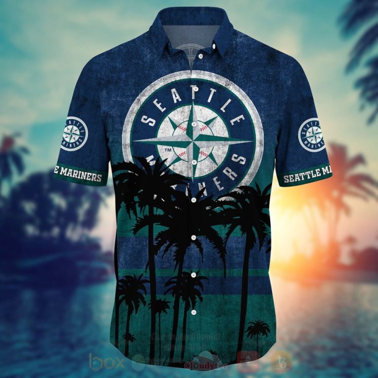 MLB Seattle Mariners Hawaiian Shirt Short 1 2