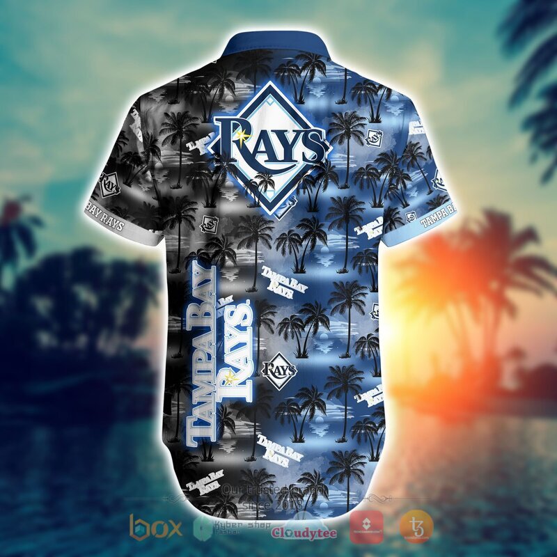 MLB Tampa Bay Rays Coconut Hawaiian shirt Short 1 2