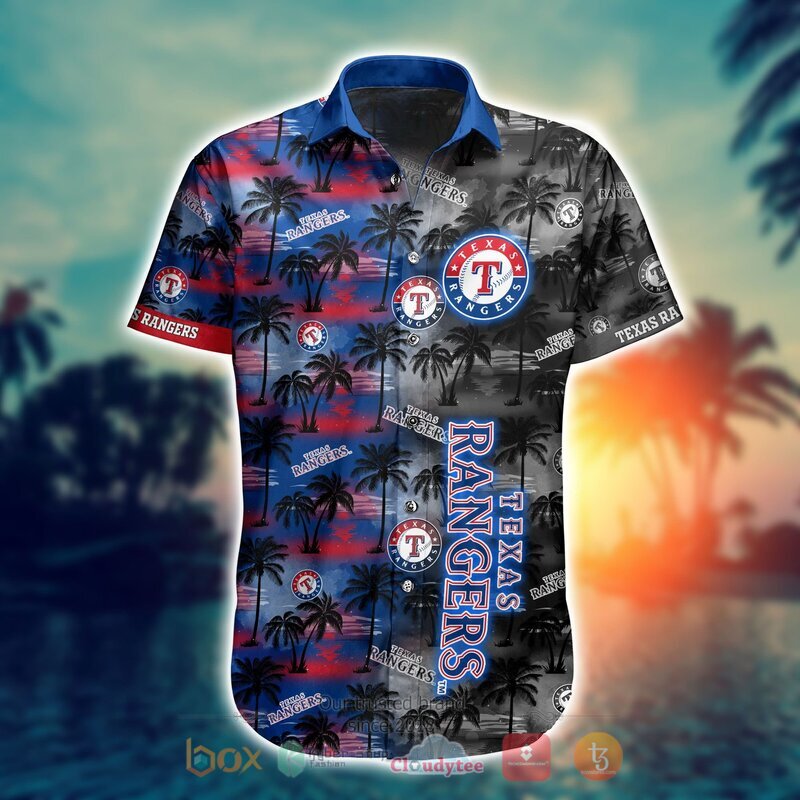 MLB Texas Rangers Coconut Hawaiian shirt Short 1