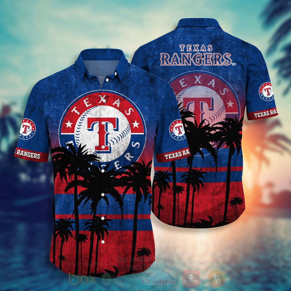 MLB Texas Rangers Hawaiian Shirt Short