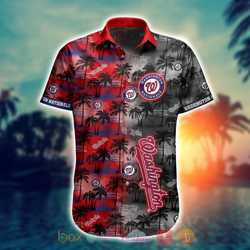 MLB Washington Nationals Coconut Hawaiian shirt Short 1