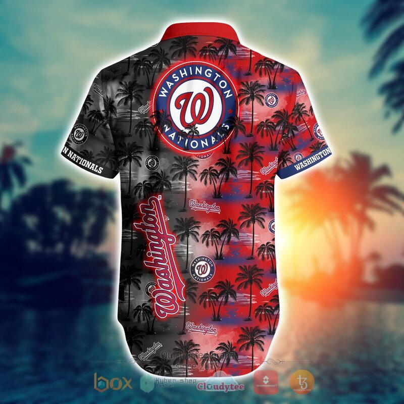 MLB Washington Nationals Coconut Hawaiian shirt Short 1 2