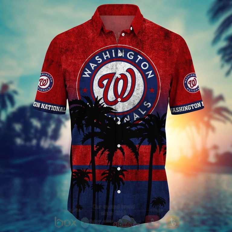 MLB Washington Nationals Hawaiian Shirt Short 1 2