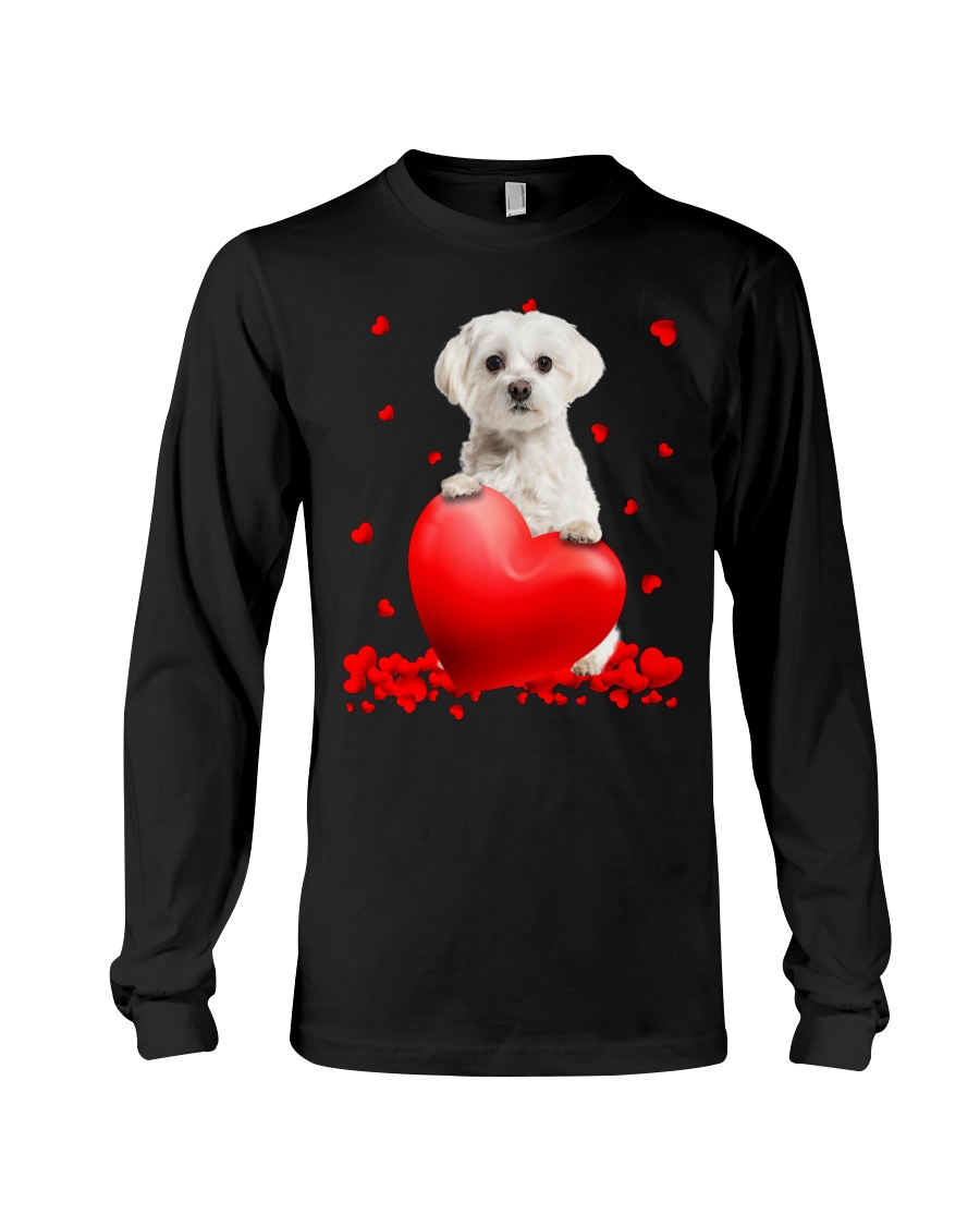 Maltese Valentine Hearts shirt hoodie 10