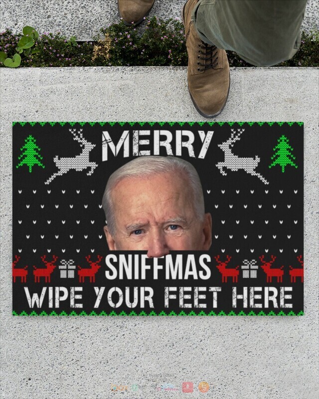 Merry Sniffmas Wipe your feet here Biden Doormat