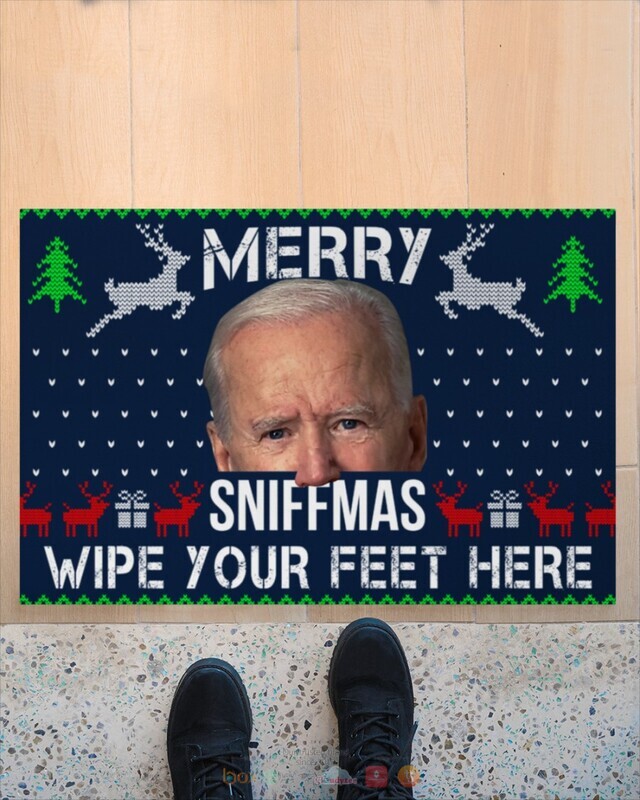 Merry Sniffmas Wipe your feet here Biden Doormat 1 2 3 4