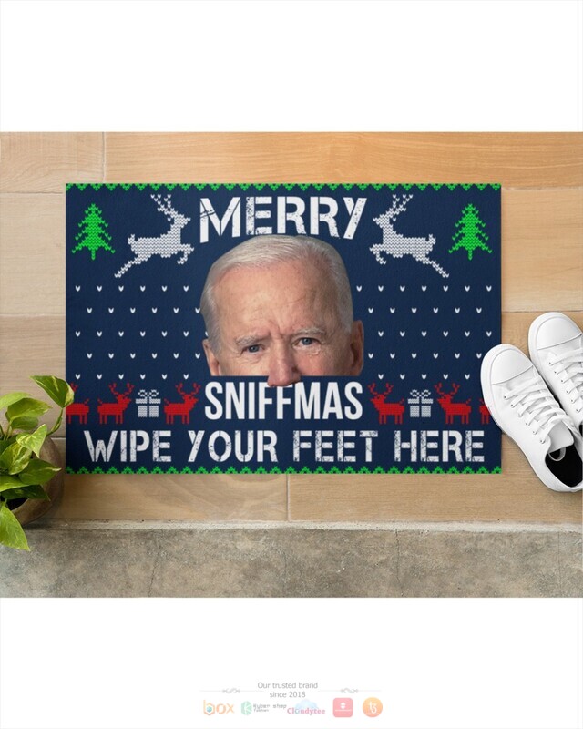 Merry Sniffmas Wipe your feet here Biden Doormat 1 2 3 4 5